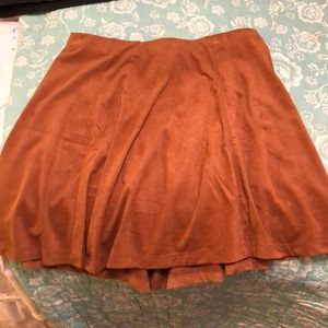 Forever 21 Brown Suede Skirt